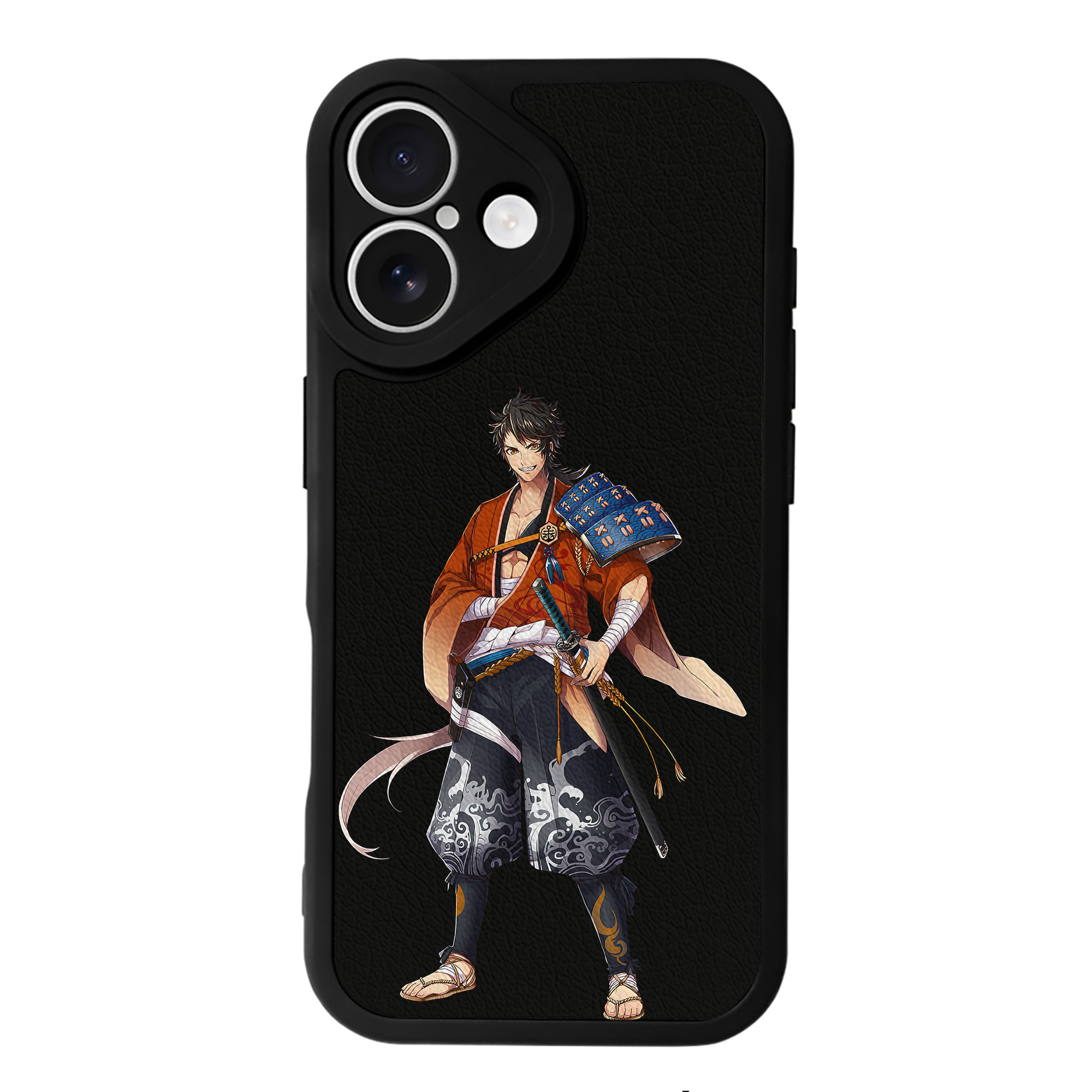 （画像用） 刀剣乱舞 Touken Ranbu 【iPhone 16シリーズ対応】シリコンスマホケース（レザー調） 材質：シリコン